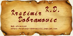 Krstimir Dobranović vizit kartica
